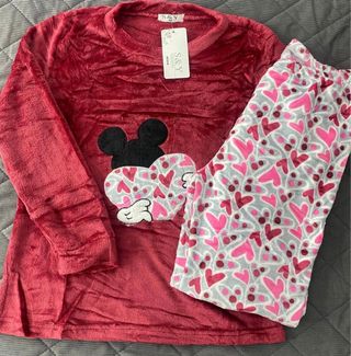 Pijama M S&Y Corazones Minnie