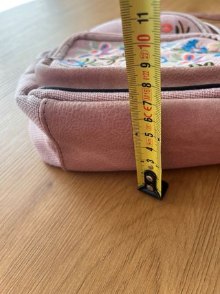 Mochila bolso bordada flores