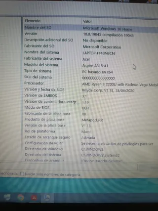 Portatile Acer Aspire A315 Nero