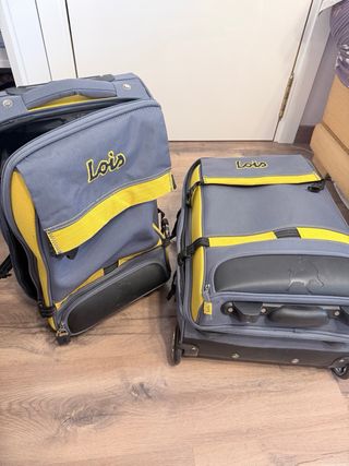 JUEGO Maletas Lois Gris y Amarillas