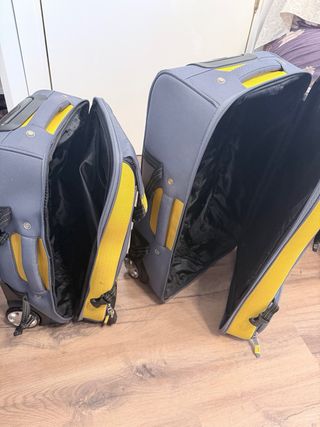 JUEGO Maletas Lois Gris y Amarillas