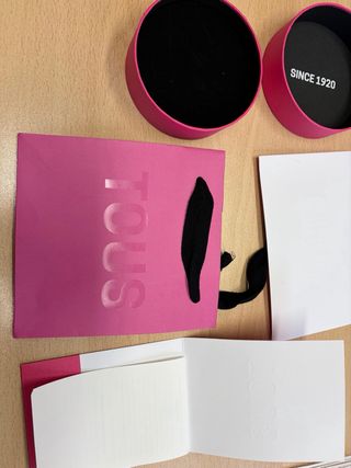 Caja, bolsa y tarjetas Tous originales