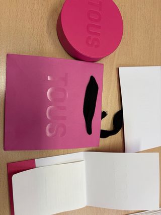 Caja, bolsa y tarjetas Tous originales