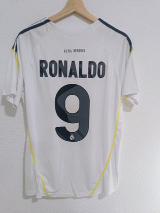 Camiseta Real Madrid Ronaldo 9 Blanca Talla S
