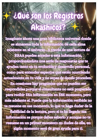 Lectura de Registros Akáshicos