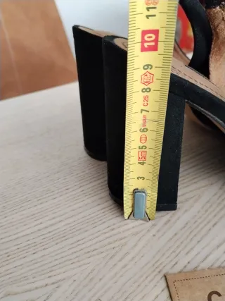 Zapatos CORINA Negro Terciopelo Destalonados tacón