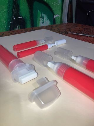 Set 5 Pennarelli Marker Ricaricabili Rossi