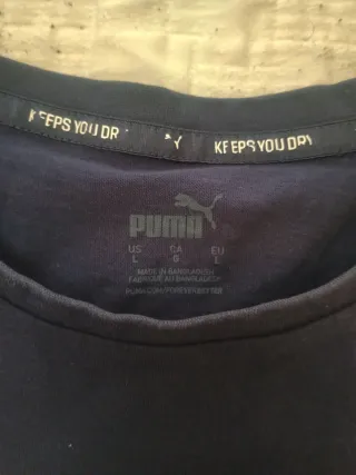 Camiseta Puma Hombre Talla L azul marino