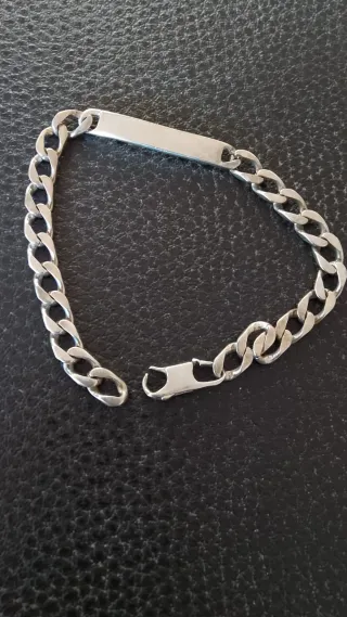 Pulsera esclava de plata