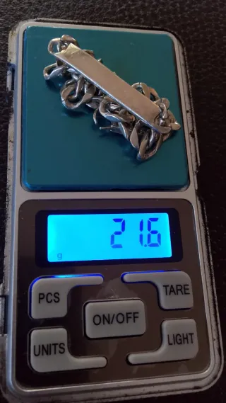 Pulsera esclava de plata