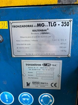 Tronzadora profesional MG TLG-350 SA