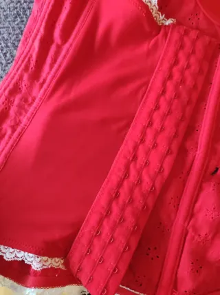 Corsé rojo - top