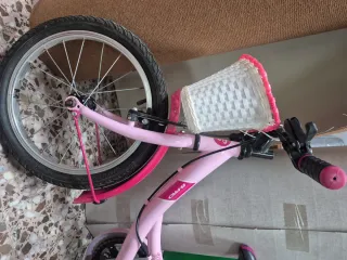Bicicleta niña 16 B-pro rosa con cesta