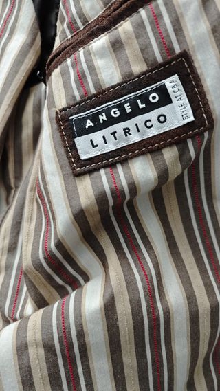 Chaquetón de ante marrón