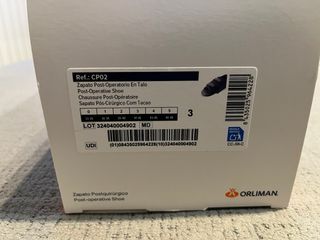 Zapato Postoperatorio Orliman CP02 Talla 3