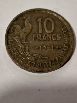 10 Franchi Francesi 1951 Gallina