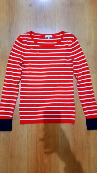 Jersey Formula Joven rayas rojas y blancas Talla S