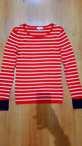 Jersey Formula Joven rayas rojas y blancas Talla S