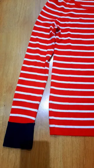 Jersey Formula Joven rayas rojas y blancas Talla S