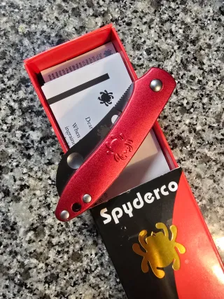 Canivete Spyderco Novo Vermelho