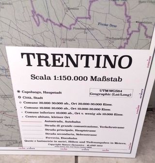 Mappa 4Land Trentino Alto Adige Grande Formato