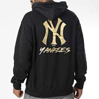 Sudadera Yankees Negra y Dorada Talla M