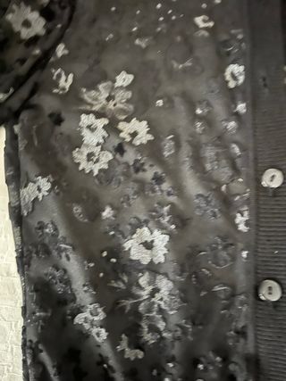 ALMA Cardigan Floreale Nero Taglia S