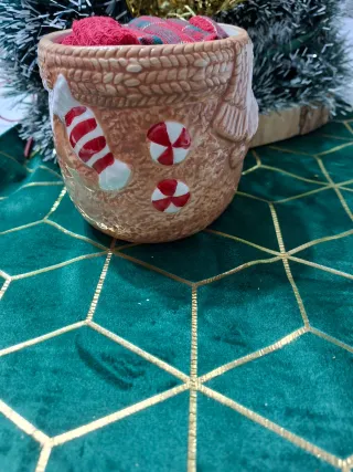 Tazza Natalizia Ceramica con Biscotti