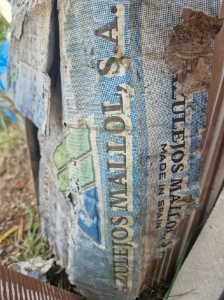 5m2 Azulejos crema efecto mármol gris con rodapies