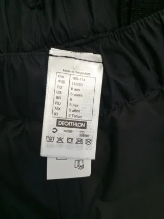 Pantalón de esquí y nieve talla 5 años