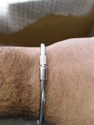 Bracciale Argento con Spade Dorate