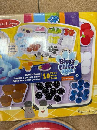 2 Juegos Melissa & Doug Blue's Clues Madera