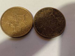 2 Monete 10 Franchi Francesi (1975, 1979)