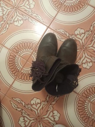 Botines de mujer negros/marrones