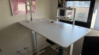 Mesa Escritorio Elevable Blanca