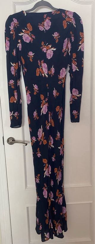 Vestido largo floral Zara