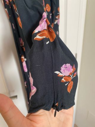 Vestido largo floral Zara