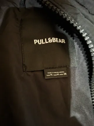 Plumífero Pull&Bear Negro Talla M