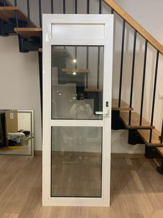 Ventana aluminio cristal 58x96cm puerta aluminio