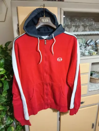 Felpa con cappuccio Sergio Tacchini rossa