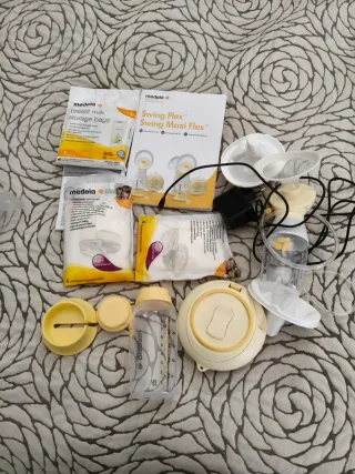 Sacaleches Medela con accesorios