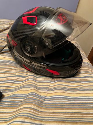 Casco X-Lite Negro/Rojo Carbono