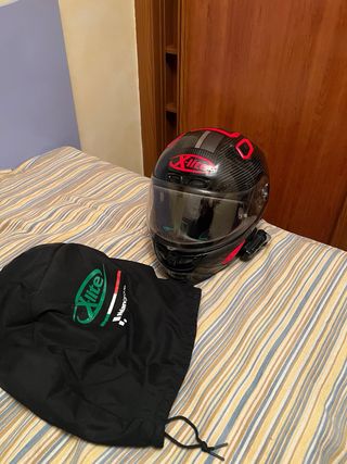 Casco X-Lite Negro/Rojo Carbono