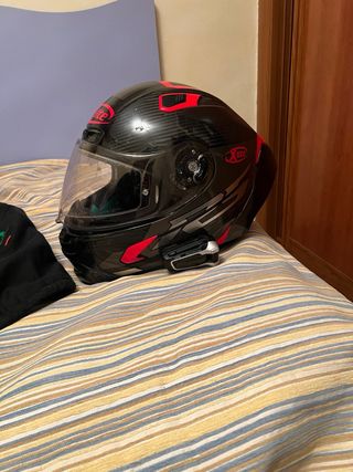 Casco X-Lite Negro/Rojo Carbono