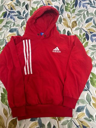 Chándal Adidas Niño Talla M Rojo y Negro