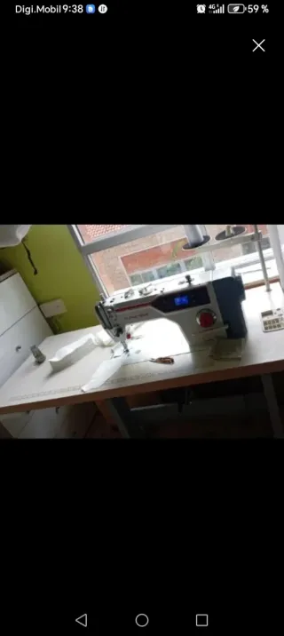 Máquina de coser plana mecatrónica