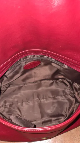 Borsa sacca Bric's in pelle rossa