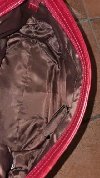 Borsa sacca Bric's in pelle rossa