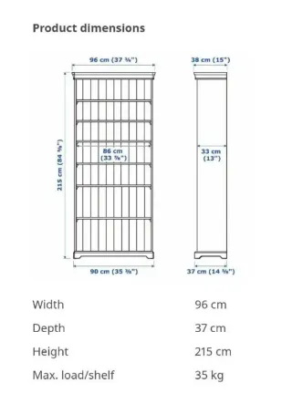 Estantería LIATORP Blanca