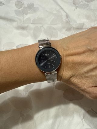 Reloj Lotus Mujer Negro y Plateado